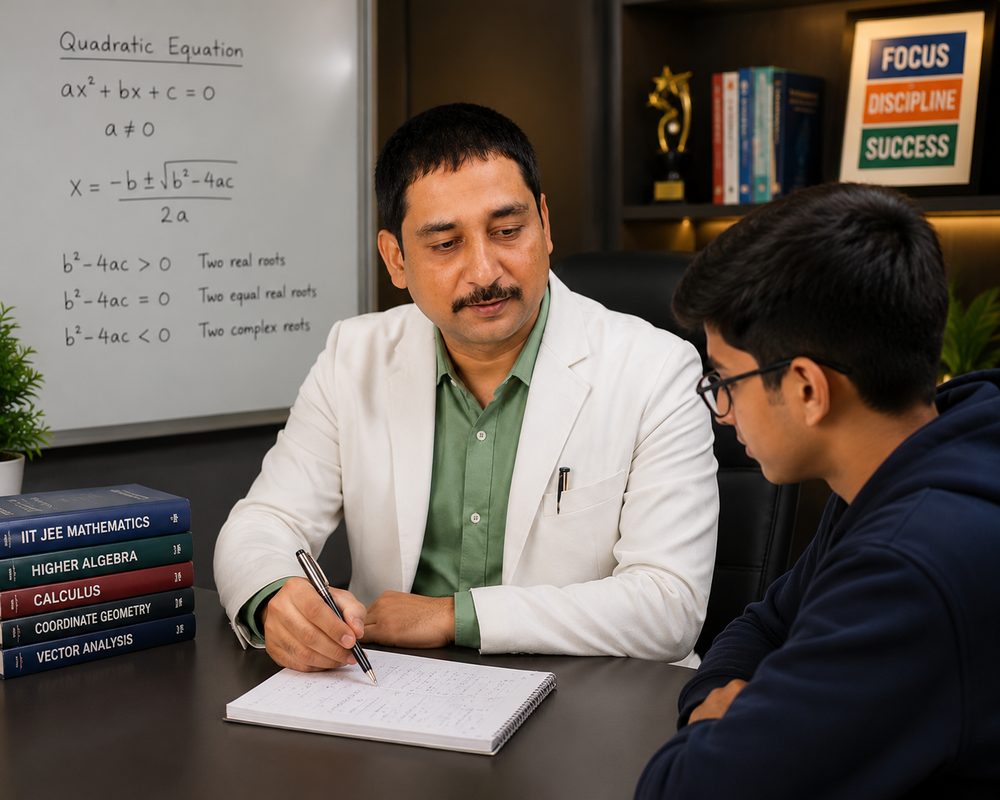 Kamalesh Sir teaching a student
